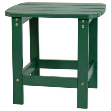 Flash Furniture Charlestown Green Adirondack Side Table JJ-T14001-GRN-GG