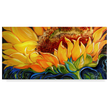Marcia Baldwin 'Sunflower Rise'N Shine' Canvas Art, 24"x12"