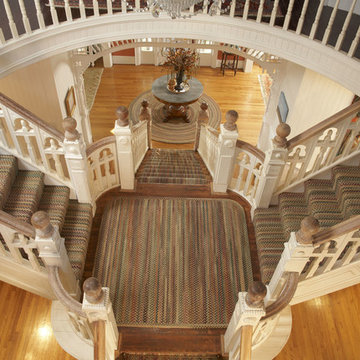 Sherwood Forest Concentric Rectangle Braided Rugs, Amber