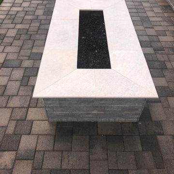 Falcon Landscapes Belgard Catalina Rio pavers & Mirage porcelain products.