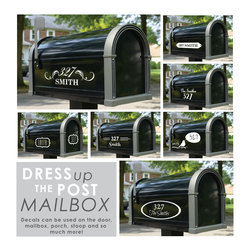 Customizable Mailbox Name and Address - Wall Decals
