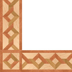 Oshkosh Designs Carlton Inlay Border and Corner - Hardwood Flooring
