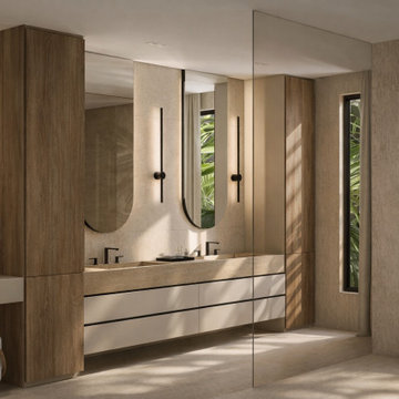 Modern Master Bathroom - Florida Residence