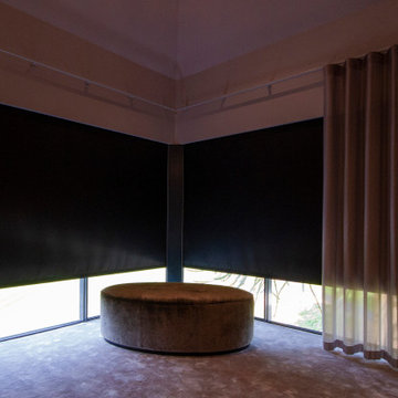 Luxury Bedroom with Curtains and Blackout Blinds