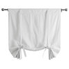 Solid Cotton Tie-Up Window Shade Single Panel, Whisper White, 46wx63h