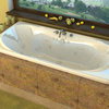 Venzi Bello 36 x 72 Rectangular Soaking Bathtub with Center Drain By Atlantis