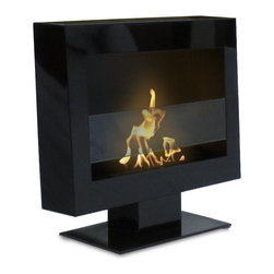 Tribeca II Free Standing Floor Indoor Outdoor Biofuel Fireplace - Outdoor Fireplaces