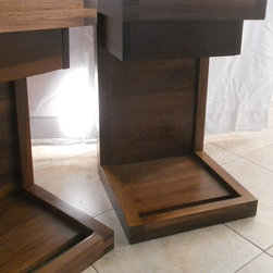 C shape nightstands with drawer - Products