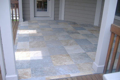 Outdoor tile and stone spaces