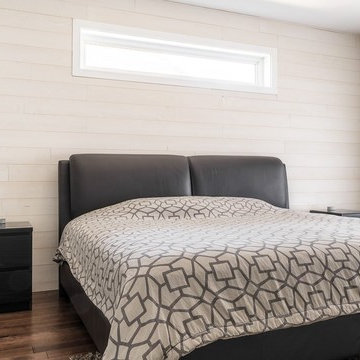 Woodbox Factory Cotton Peel and Stick Wood Wall Covering - Bedroom Wall