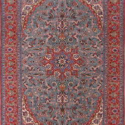 Persian Isfahan rug 5'3 X 7'8 - Area Rugs