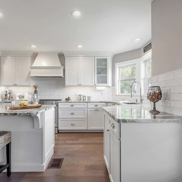 Colonial Maple Bright White Cabinets | Cabinets.com