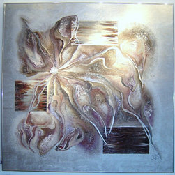 Original paintings on metal - Mixed Media Art