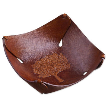 Tree of Life Leather Catchall