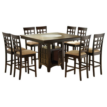Alique 9-piece Square Counter Height Dining Set Counter Height Dining Table
