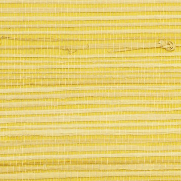 Rush Yellow Grass Cloth Wallpaper, Double Roll