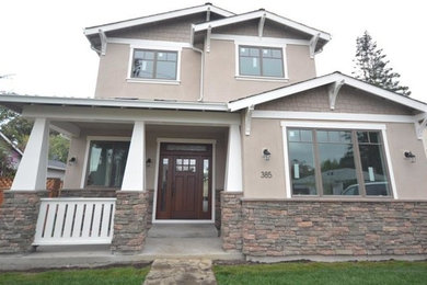 Arts and crafts home design photo in San Francisco