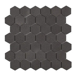 11.75"x11.94" Cooper Mosaic Wall and Floor Tiles, Basalt, Set of 10 - Wall And Floor Tile