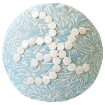 Mother of Pearls Round Pillow, 16"