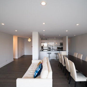 LED recessed lighting for condo with concrete ceilings