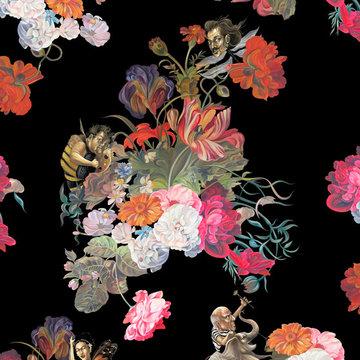Luxe Line Fine Art Wallpaper Design by A-Wall Design