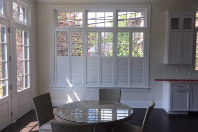 Direct Mount Wood Plantation shutters done in Clayton