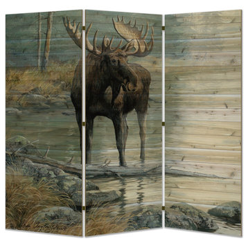 Room Screen, Quiet Water Moose, 68"x68"
