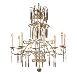 Inviting Home Inc. - Chandelier With Crystal Pendants - Chandeliers