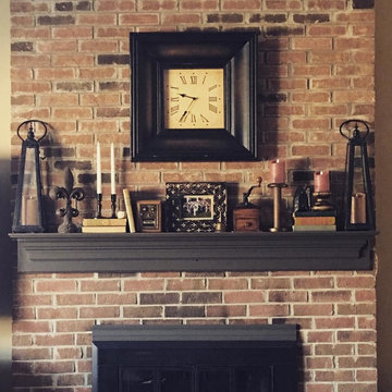 Styled Fireplace Mantle