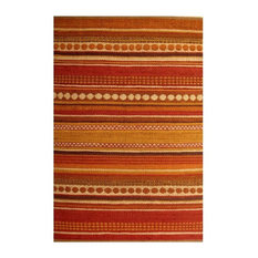 Red And Yellow Rugs Houzz Sai Resources Llc Handwoven Jute Rug Brick Red And Yellow 4 X6