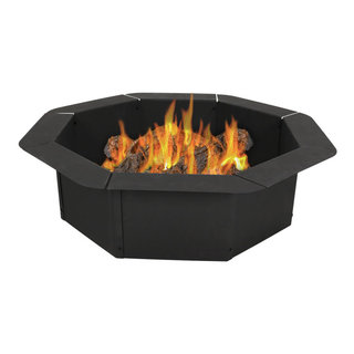 Sunnydaze Modern Cast Iron Fire Pit Bowl with Stand - 23 Diameter