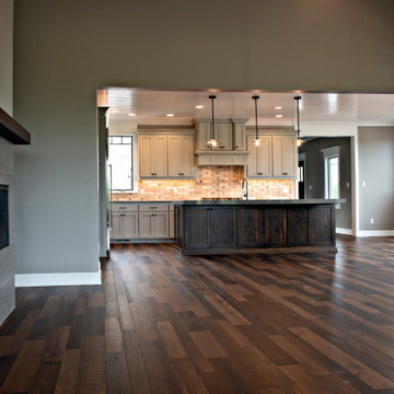 Open Concept Kitchen and Family Room
