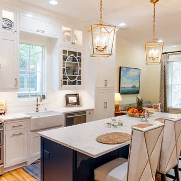 Classic White with a splash of Nautical Blue