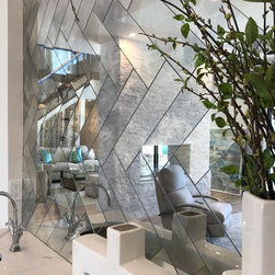 Antique Mirror Wet Bar - Mosaic Tile