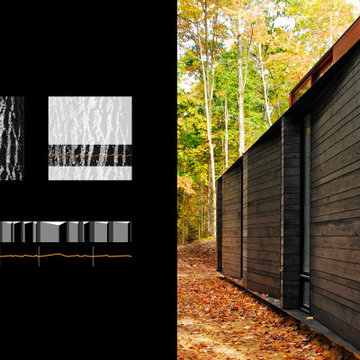 pleated house