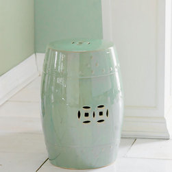 Chinese Garden Stool - Light Green - Accent And Garden Stools