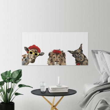 "Unconventional Trio White" Painting Print on Wrapped Canvas