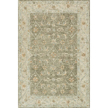 Taupe/Sand 100% Wool Hand Woven Julian Area Rug by Loloi, 7'9"x9'9"