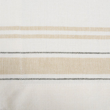DII White Chambray French Stripe Placemat, Set of 6