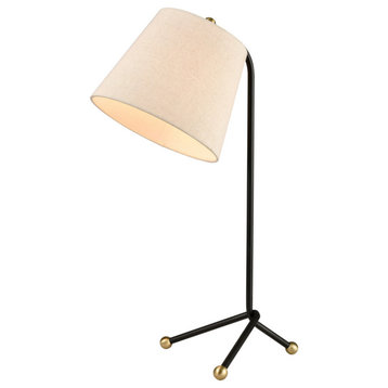 Pine Plains 25" High 1-Light Table Lamp, Black