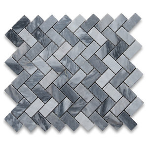 K93XH Bardiglio Gray Marble 3/4" Penny Round Mosaic Tile Honed Wall Flooring 