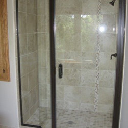 Shower Doors with In Line Panel - Shower Doors