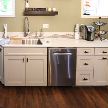 Basement Remodel with Kitchen, Theater Room, Popcorn Snack Bar and Bathroom