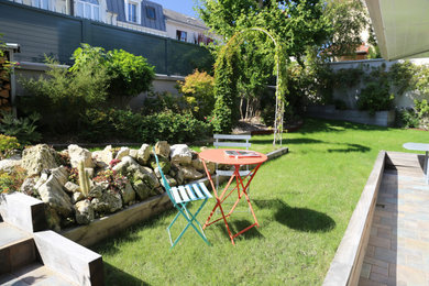 Réalisation d'un jardin design.