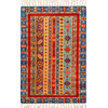 Handmade Multi-colored Oriental Shawl Rug 3' 1" x 5' 2" (ft)