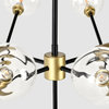 Timothy 20-Light Iron and Glass Chandelier by Kosas Home