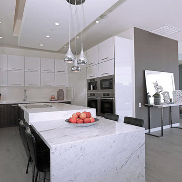 Contemporary Home Featuring European Oak "Cloud" Wood Flooring