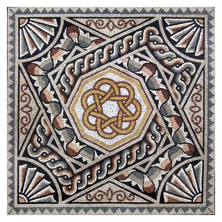 Wholesale Square Triangle Mosaic Tiles Tessera Glass Pieces for