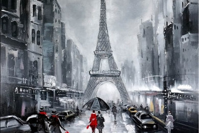 La Tour Eiffel / Eiffel Tower - Oil on canvas - Martin Klein