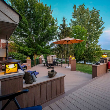 Azek low maintenance deck addition
